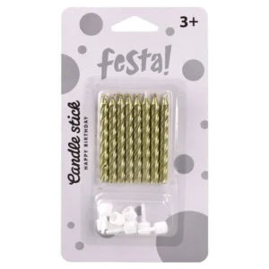 CANDLE STICK SVECICA CLAS GOLD 8K/710149